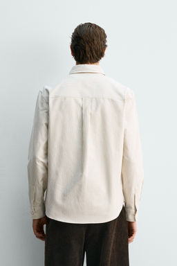 STRIPED TEXTURED OXFORD SHIRT - Zara фото 3