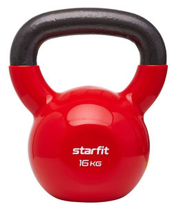 Гиря виниловая STARFIT DB-401 16 кг, красный.