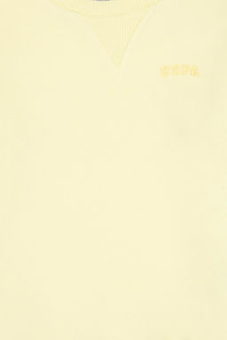 Erkek _ocuk Sar_ Bisiklet Yaka Basic Sweatshirt - U.s. polo assn фото 4