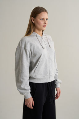 Толстовка на молнии Серый ANTA SKATE Knit Track Top
