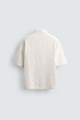 CAMISA JACQUARD TEXTURA / Crudo - Zara фото 8