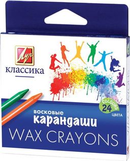 Карандаши восковые ЛУЧ "Классика" 24цв. (12С862-08)