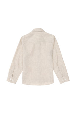 Рубашка с длинным рукавом цвета экрю для девочки Неожиданная скидка в корзине - U.s. polo assn фото 3