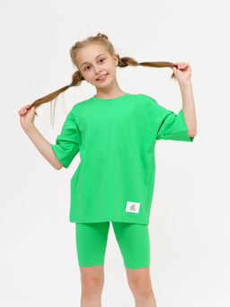 950Д Костюм с велосипедками "Зеленый"