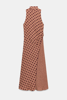 POLKA DOT MIDI DRESS WITH BOW - Zara фото 5