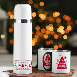 Набор С Новым годом:: термос 500 мл, кружка 200 мл, 2 шт.