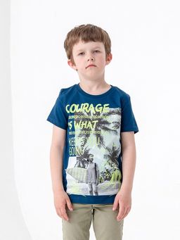 CRB wear/CSJB 63115-41-320 Футболка для мальчика,темно-синий/Ex.Cherubino