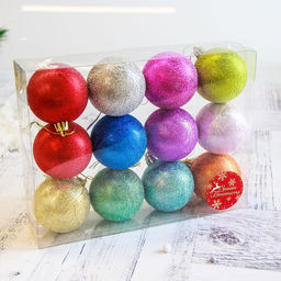 Ёлочные игрушки Серена, шары новогодние, d=6 см, набор 12 шт., МИКС - Зимнее волшебство фото 2