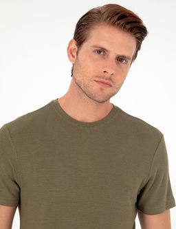 Haki Slim Fit Basic Ti__rt
