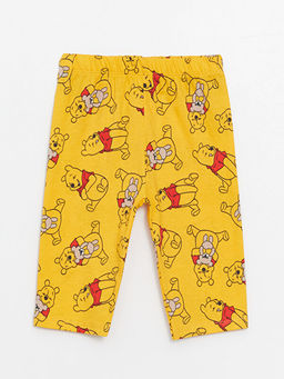 Beli Lastikli Winnie the Pooh Bask?l? Erkek Bebek Pijama Alt