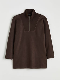 Dik Yaka Kad?n Sweatshirt Tunik