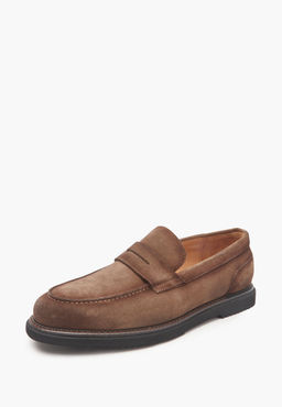 Коричневые мужские лоферы