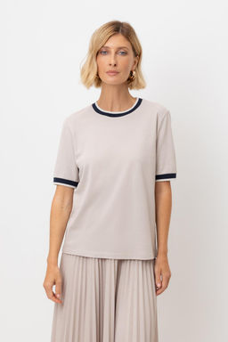 ЕВТ 3127/серо-бежевый фуфайка жен