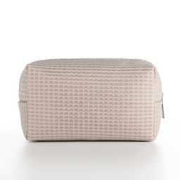 Косметичка на молнии женская, с подкладом, маленькая, бежевая - Simaland фото 2