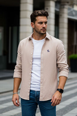 TRENDYOL MAN Mavi Regular Fit Nak?s Detayl? Oxford Kolay Utulenebilir Smart Gomlek TMNAW25GO00036 - Trendyolmilla фото 2