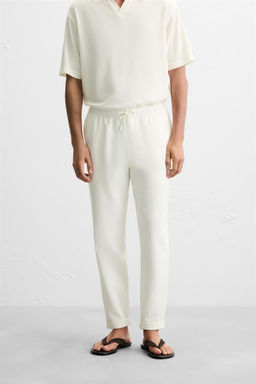 EASY CARE JOGGER WAIST TROUSERS - Zara фото 21
