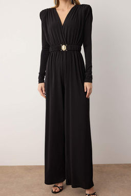 Kahverengi Kruvaze Yaka Kemer Detayl? Vatkal? Orme S?k/Gece Tulum TPRAW26TU00001 - Trendyolmilla фото 7