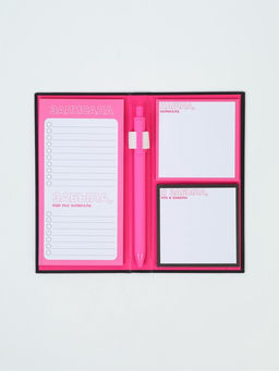 Блок бумаг для записей, стикеры, ручка "Вспомнила записала"