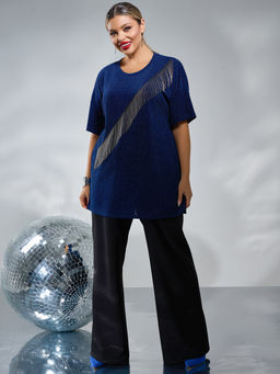 Джемпер 0087-26 тёмно-синий - Dora фото 13