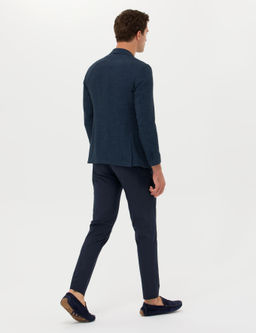 Темно-синие брюки чинос узкого кроя - Cacharel фото 4