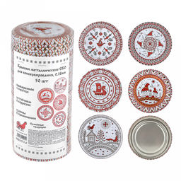 Крышка СКО1-82-18 Семейные традиции, для бытового консервирования, с уплотнителем, пищевая жесть марки ЭЖК, ТУ BY 810001397.001-2017, s0,18мм, упаковка: 50шт литография, термоусадочная пленка, т.м. Maria (Беларусь)