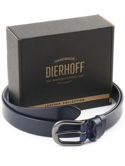 Мужской кожаный ремень Dierhoff ДРК 3051/2-30 Синий