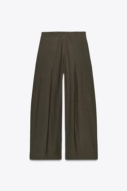 ZW COLLECTION FRONT PLEAT TROUSERS