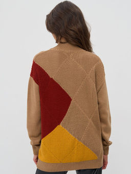 Свитер женский 7232-40205. 5300616/239/179 карамельный кофе/медовый/хна