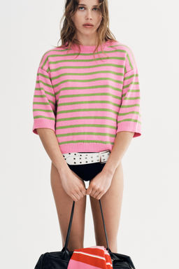 STRIPED KNIT JUMPER - Zara фото 13