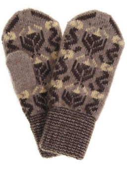 Варежки женские "Зигзаги" ПП 3210-8