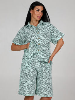 578 ПИЖАМА (ШОРТЫ) (Ментол)