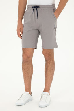 Мужские темно-серые вязаные шорты - U.s. polo assn фото 2