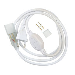 UCX-SP2/N21 WHITE 1 STICKER Провод электрический для светодиодных лент ULS-N21 NEON 220В, 8x16мм, 2 контакта. Цвет белый. TM Uniel