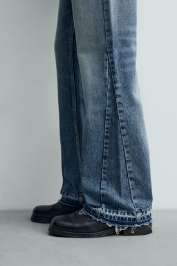 RIPPED FLARE FIT JEANS - Zara фото 10