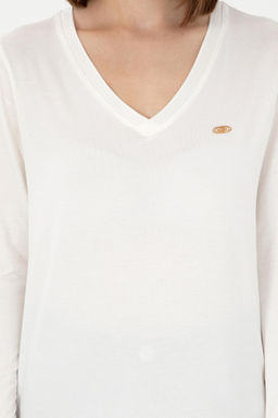 Женский кремовый свитшот Неожиданная скидка в корзине - U.s. polo assn фото 7