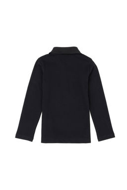 U. S. Polo Assn / Черный базовый свитшот с воротником-поло для девочек - U.s. polo assn фото 2