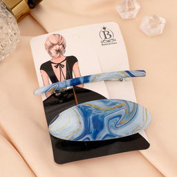 Цена за 2 шт. Заколки - автомат для волос «Тайна», набор 2 шт., 9 см и 9.5 см, МИКС