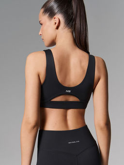 Спортивный топ-бра с фигурной вставкой - Eazyway фото 2