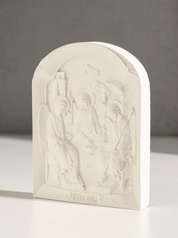 Икона Святая троица, с подвесом, 12?9?2 см, гипс