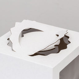 Цена за 5 шт. Коробка под торт 3 окна, с ручками, белая, 24 х 24 х 20 см - UPAK LAND фото 3