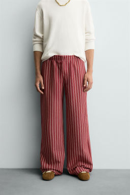 STRIPED RELAXED FIT TROUSERS - Zara фото 2