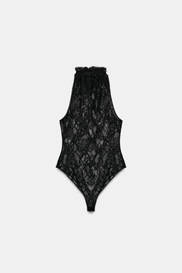BODY HALTER ENCAJE / Negro - Zara фото 4