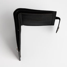 Портмоне мужское, на магните, отдел для купюр, карт, монет, чёрное