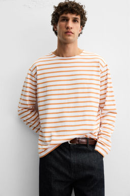 STRIPED JACQUARD T-SHIRT - Zara фото 6