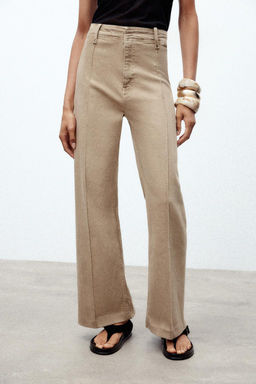 ZW COLLECTION WIDE-LEG HIGH-WAIST JEANS - Zara фото 17