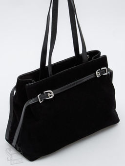 Сумка женская кожаная 8021-1S black Velina Fabbiano-Safenta