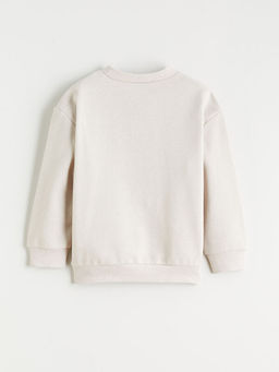 Bask?l? Erkek ?ocuk Sweatshirt