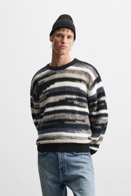 GEOMETRIC JACQUARD SWEATER - Zara фото 2