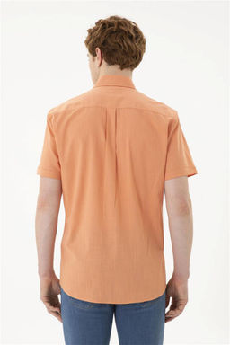 U. S. Polo Assn / Мужская рубашка с коротким рукавом в плитку - U.s. polo assn фото 5