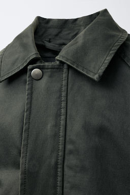 LABEL WAXED JACKET - Zara фото 5